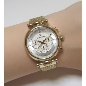 Daniel Klein Kadın Gold Hasır Bilezik Kadın Kol Saati DK112524
