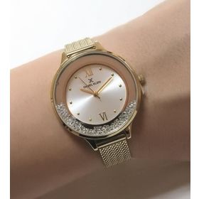 Daniel Klein Kadın Gold Hasır Bilezik Kadın Kol Saati DK112524