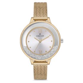 Daniel Klein Kadın Gold Hasır Bilezik Kadın Kol Saati DK112524