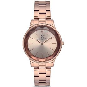 Daniel Klein Kesme Camlı Çelik Bilezik Rose Gold Kadın Kol Saati