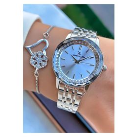 Daniel Klein MRD11391 Gümüş Renk Taşlı Kadın Kol Saati