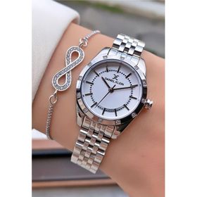 Daniel Klein MRD11554 Gümüş Renk İnce Kordon Kadın Kol Saati
