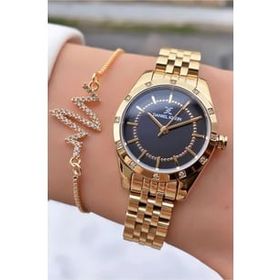 Daniel Klein MRD11557 Altın Renk İnce Kordon Kadın Kol Saati