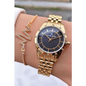 Daniel Klein MRD11557 Altın Renk İnce Kordon Kadın Kol Saati
