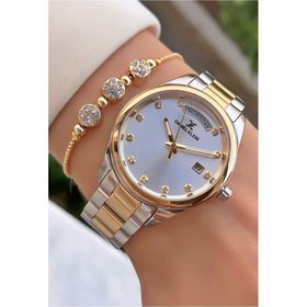 Daniel Klein MRD11597 Sarı Gümüş Renk Kadın Kol Saati