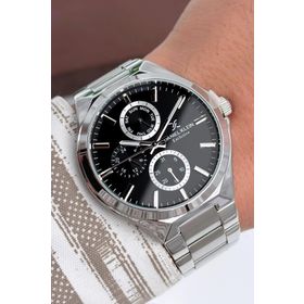 Daniel Klein ZMDK1157 Fonksiyonlar Aktif Gümüş Renk Çelik Kordon Exclusive Erkek Kol Saati