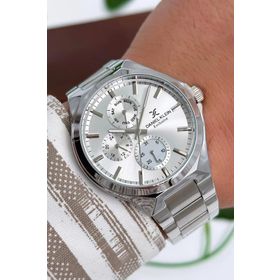 Daniel Klein ZMDK1157 Fonksiyonlar Aktif Gümüş Renk Çelik Kordon Exclusive Erkek Kol Saati