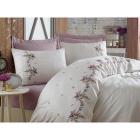 Dantela Nisa Vita Pamuk Saten 200 x 220 cm Çift Kişilik Nevresim Takımı