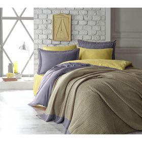 Dantela Tuana Yellow Çift Kişilik Nevresim Takımı