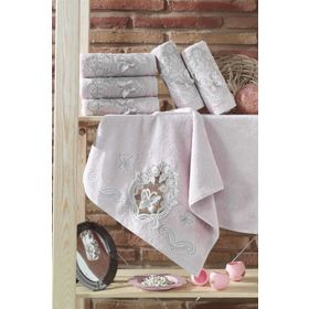Dantela Vita 1701 Bambu 6 Adet Havlu