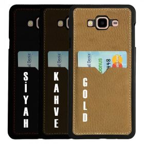 Daphne Samsung J5 2016 J510 Deri Kartlıklı Arka Kapak Kılıf