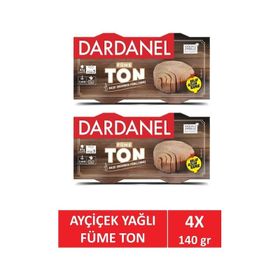 Dardanel 140 gr Ayçiçek Yağlı Füme Ton Balık (2 adet)