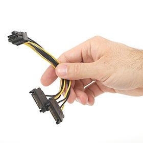 Dark 2x SATA 6+2Pin PCI-EX Dönüştürücü Güç Kablosu
