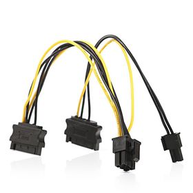 Dark 2x SATA 6+2Pin PCI-EX Dönüştürücü Güç Kablosu