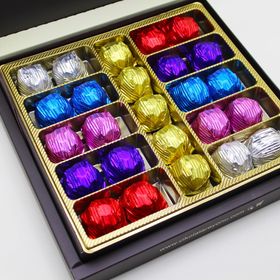 Dark Brown Chocolates & Confections 25 Adet Fındık Parçacıklı Sargılı Sütlü Çikolata