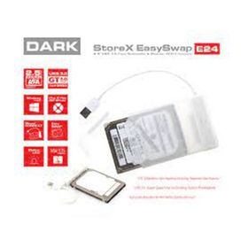Dark DK-AC-DSE24U3 Storex E24 2.5 inç USB 3.0 Çıkarılabilir Başlıklı Şeffaf Saklama Kutusu Disk Kutusu