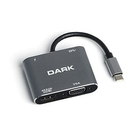 Dark DK-AC-U31XHDV 4in1 USB C to HDMI VGA + USB3.0 + PD Dönüştürücü