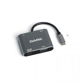 Dark DK-AC-U31XHDV 4in1 USB C to HDMI VGA + USB3.0 + PD Dönüştürücü