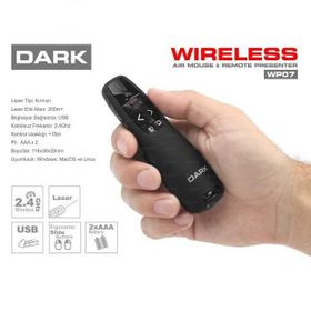 Dark DK-AC-WP07 Kablosuz Kırmızı Lazer Sunum Kumandası