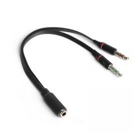 Dark DK CB AUC04 2x3.5 mm Stereo Dişi 4PIN 3.5 mm Stereo Erkek Y Splitter Kablo