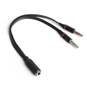 Dark DK CB AUC04 2x3.5 mm Stereo Dişi 4PIN 3.5 mm Stereo Erkek Y Splitter Kablo