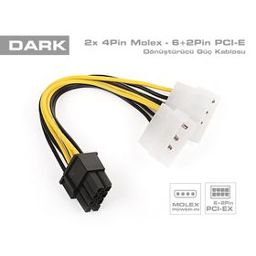 Dark DK-CB-P104 4 Pin Molex 6+2 PIN PCI-E Dönüştürücü