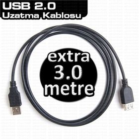 Dark DK-CB-USB2EXTL300 3 m USB 2.0 Uzatma Kablosu