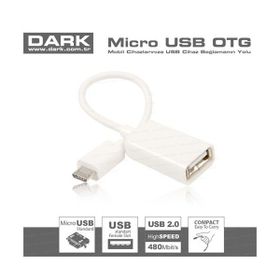 Dark DK-CB-USB2MICROTG2WTB Beyaz Micro OTG Kablosu