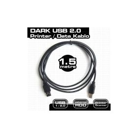 Dark DK-CB-USB2PRNL151 1.5 mt EMI Filtreli USB 2.0 Printer Kablosu