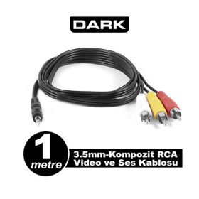 Dark DK-CB-VCOMX35 1 mt RCA Kablo