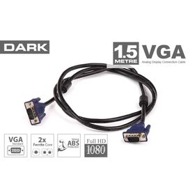 Dark DK-CB-VGA150 1.5 mt VGA Ferrit Core EMI RFI Filtreli 6 mm Çaplı VGA Kablo