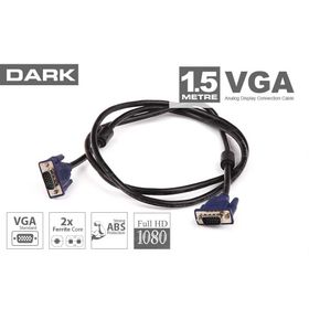 Dark DK-CB-VGA150 1.5 mt VGA Ferrit Core EMI RFI Filtreli 6 mm Çaplı VGA Kablo