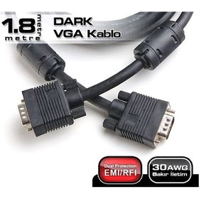 Dark DK-CB-VGAL180 Siyah 1.8 mt VGA Kablosu