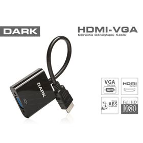 Dark DK-HD-AHDMIXVGA4 HDMI Eerkek to VGA Dişi Çevirici