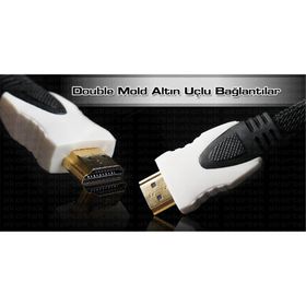 Dark DK-HD-CV14L500 Altın Kaplama Siyah 5 Mt HDMI Kablo