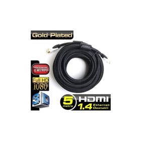 Dark DK-HD-CV14L500 Altın Kaplama Siyah 5 Mt HDMI Kablo