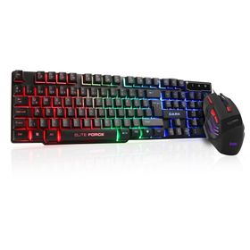 Dark Elite Rgb Aydınlatmalı Türkçe Q Oyuncu Klavye ve Mouse Seti