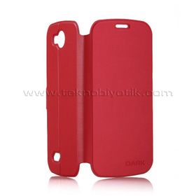 Dark Evo P55 DK-AC-EVOP55KL1R Kırmızı Ön-Arka Stand Özellikli Kapaklı Kılıf