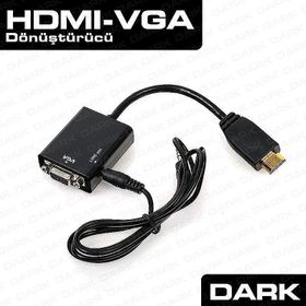 Dark HDMI Vga ve Ses Aktif Dijital Analog Dönüştürücüsü