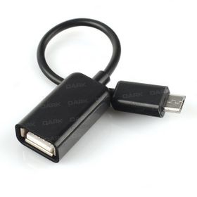 Dark Micro USB 2.0 Tablet ve Akıllı Telefon İçin USB Giriş Dönüştürücü OTG Kablo
