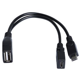 Dark Micro USB Erkek USB 2.0 Dişi Micro Dişi OTG Y USB Kablo