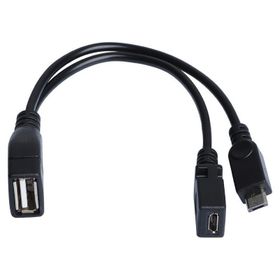 Dark Micro USB Erkek USB 2.0 Dişi Micro Dişi OTG Y USB Kablo