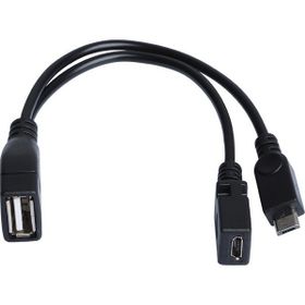 Dark Micro USB Erkek USB 2.0 Dişi Micro Dişi OTG Y USB Kablo