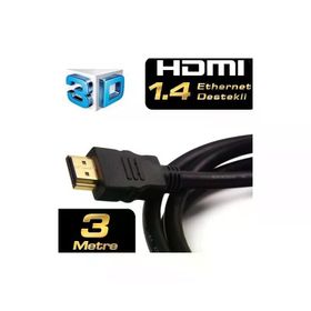 Dark UHD 4K Destekli 3 Metre Ethernet Altın Uçlu V1.4 3 m HDMI Kablo
