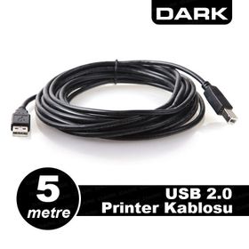 Dark USB 2.0 5m Printer ve Data Kablosu B-Tip
