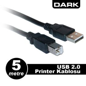 Dark USB 2.0 5m Printer ve Data Kablosu B-Tip