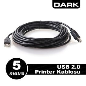 Dark USB 2.0 5m Printer ve Data Kablosu B-Tip