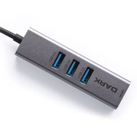 Dark USB Type-A To RJ45 Gigabit Ethernet ve 3xUSB 3.0 Hub Çoklayıcı Adaptör