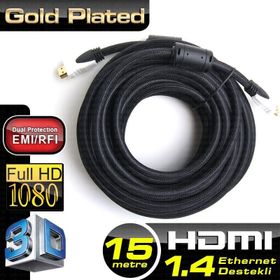Dark v1.4 1 5mt 4K - 3D Ağ Destekli Dual Molding, Kılıflı Altın Uçlu HDMI Kablo