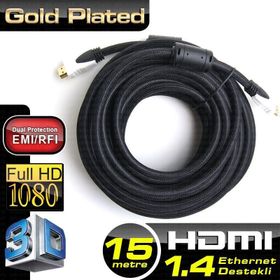 Dark v1.4 1 5mt 4K - 3D Ağ Destekli Dual Molding, Kılıflı Altın Uçlu HDMI Kablo
